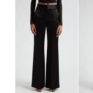 Alice + Olivia Black Wide-Leg Trousers